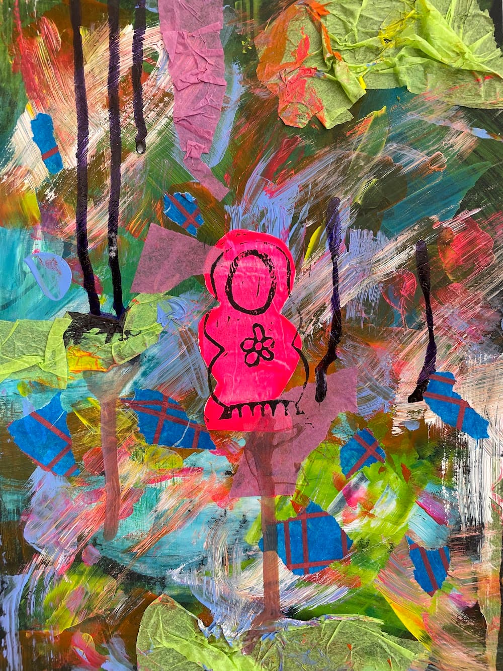 Matrioshka con fondo negro - Arte Valiente 2025